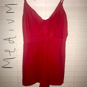 Sexy red romper! Perfect for formals or going out